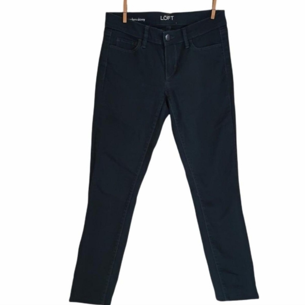 LOFT 5 Pocket Modern Denim Crop Ankle Skinny Size 2P/26